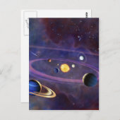 太陽系 ポストカード (正面/裏面)