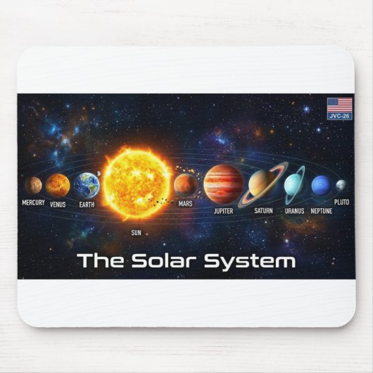 太陽系 マウスパッド (正面)