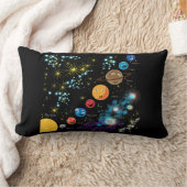 太陽系 ランバークッション (ブランケット)