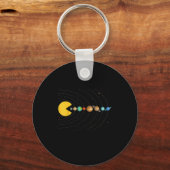 太陽系 天文学 宇宙 ビデオゲーム 面白い グラ キーホルダー (正面)