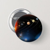 "太陽系" 缶バッジ (正面&裏面)