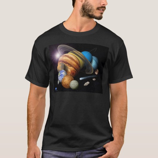 太陽系 Tシャツ (正面)