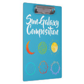 太陽素晴らし銀河系結合のデザイン クリップボード (右)