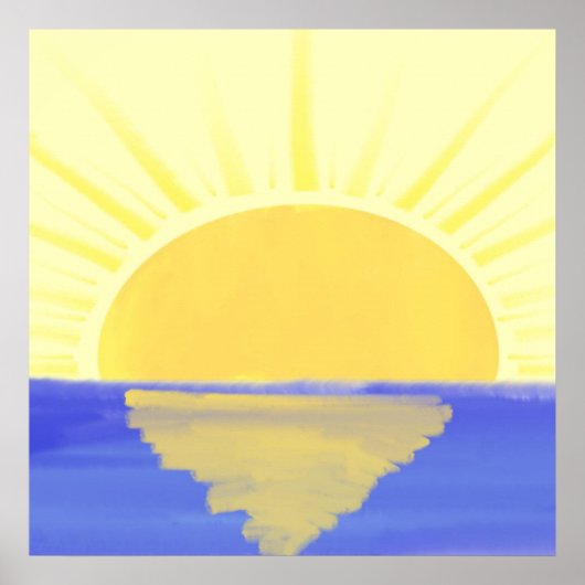 太陽絵を描芸術 ポスター (正面)