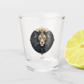 太陽記号モダン星占い記号名ファンタジーLeo ショットグラス (正面)