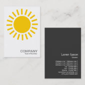 太陽記号-オレンジ 名刺 (正面/裏面)