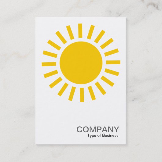 太陽記号-オレンジ 名刺 (正面)