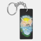 太陽遊の下のイルカ キーホルダー (正面左)