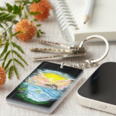 太陽遊の下のイルカ キーホルダー (正面右)