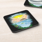 太陽遊の下のイルカ コースター (左側)