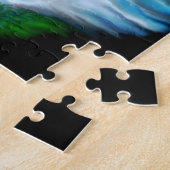 太陽遊の下のイルカ ジグソーパズル (側面)