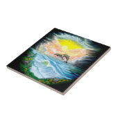 太陽遊の下のイルカ タイル (側面)