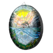 太陽遊の下のイルカ ダーツボード (正面右)