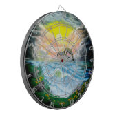 太陽遊の下のイルカ ダーツボード (正面左)