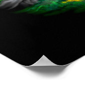 太陽遊の下のイルカ ポスター (角)