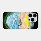 太陽遊の下のイルカ iPhoneケース (裏面横)