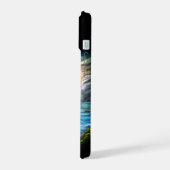 太陽遊の下のイルカ iPhone 15ケース (左側面)
