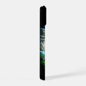 太陽遊の下のイルカ iPhone 15ケース (右側面)