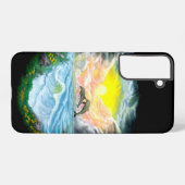 太陽遊の下のイルカ SAMSUNG GALAXYケース (裏面横)