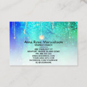 *~*太陽金ゴールド星スパークルムーン·シェニャル·レインボー  名刺 (裏面)