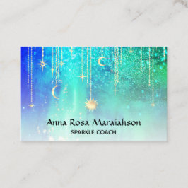*~*太陽金ゴールド星スパークルムーン·シェニャル·レインボー  名刺