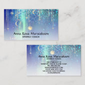 *~*太陽金ゴールド星スパークルムーン·シェニャル·レインボー 名刺 (正面/裏面)