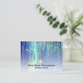 *~*太陽金ゴールド星輝く月天宇宙 名刺 (スタンド正面)