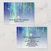 *~*太陽金ゴールド星輝く月天宇宙 名刺 (正面/裏面)