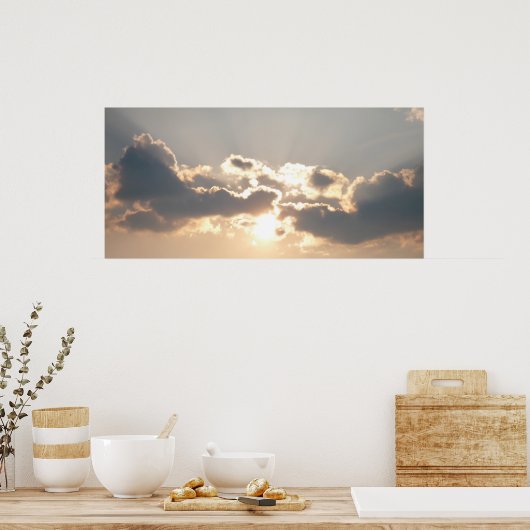 太陽雲 ポスター (キッチン)