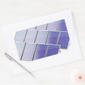 太陽電池パネルのグループ 長方形シール (封筒)