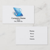 太陽電池パネルの会社の名刺 名刺 (正面/裏面)