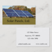太陽電池パネルの名刺 名刺 (正面/裏面)