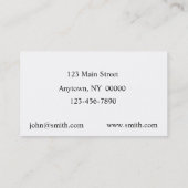 太陽電池パネルの名刺 名刺 (裏面)