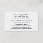 太陽電池パネルの名刺 名刺 (裏面)