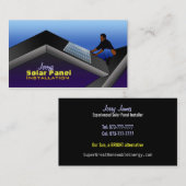 太陽電池パネルの設置名刺 名刺 (正面/裏面)