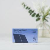 太陽電池パネルの追跡 名刺 (スタンド正面)