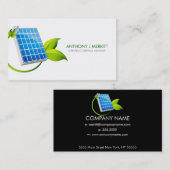 太陽電池パネルアイコン名刺 名刺 (正面/裏面)