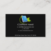 太陽電池パネルアイコン名刺 名刺 (裏面)