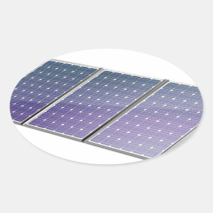 太陽電池パネル 楕円形シール