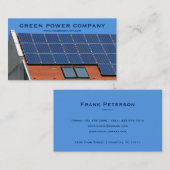 太陽電池パネル-緑エネルギー 名刺 (正面/裏面)