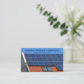 太陽電池パネル-緑エネルギー 名刺 (スタンド正面)