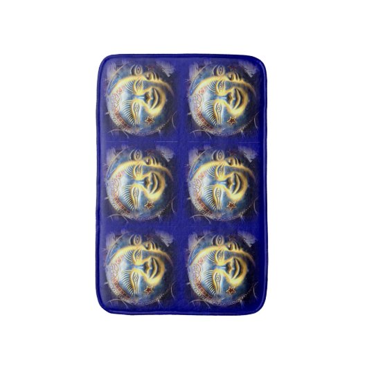 太陽顔月顔 バスマット (正面縦)