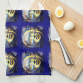 太陽顔/月顔キッチンタオル キッチンタオル (四つ折り)