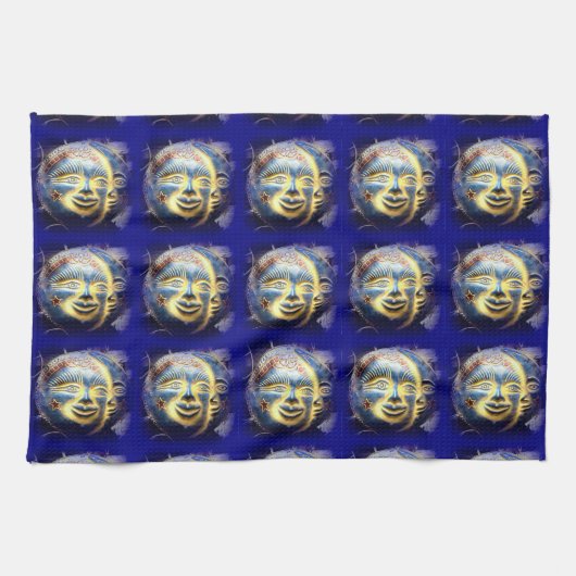 太陽顔/月顔キッチンタオル キッチンタオル (横)