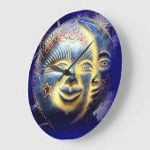 太陽顔/月顔時計 ラージ壁時計 (傾斜)