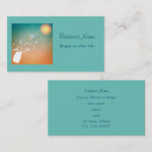 太陽飛んでいるに向かって蝶 名刺 (正面/裏面)