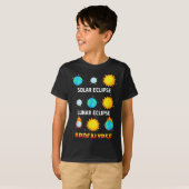 太陽食+月食+アポカリプス+イラスト Tシャツ (正面フル)
