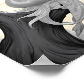 太陽魅力的の下に座る人魚の甘い女 ポスター (角)