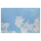 太陽鮮やかと雲の写真と青い空 ファブリック (ファットクウォーター)