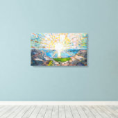 太陽1909 | エドバードムンク | キャンバスプリント (インサイチュ (ウッドフロア))